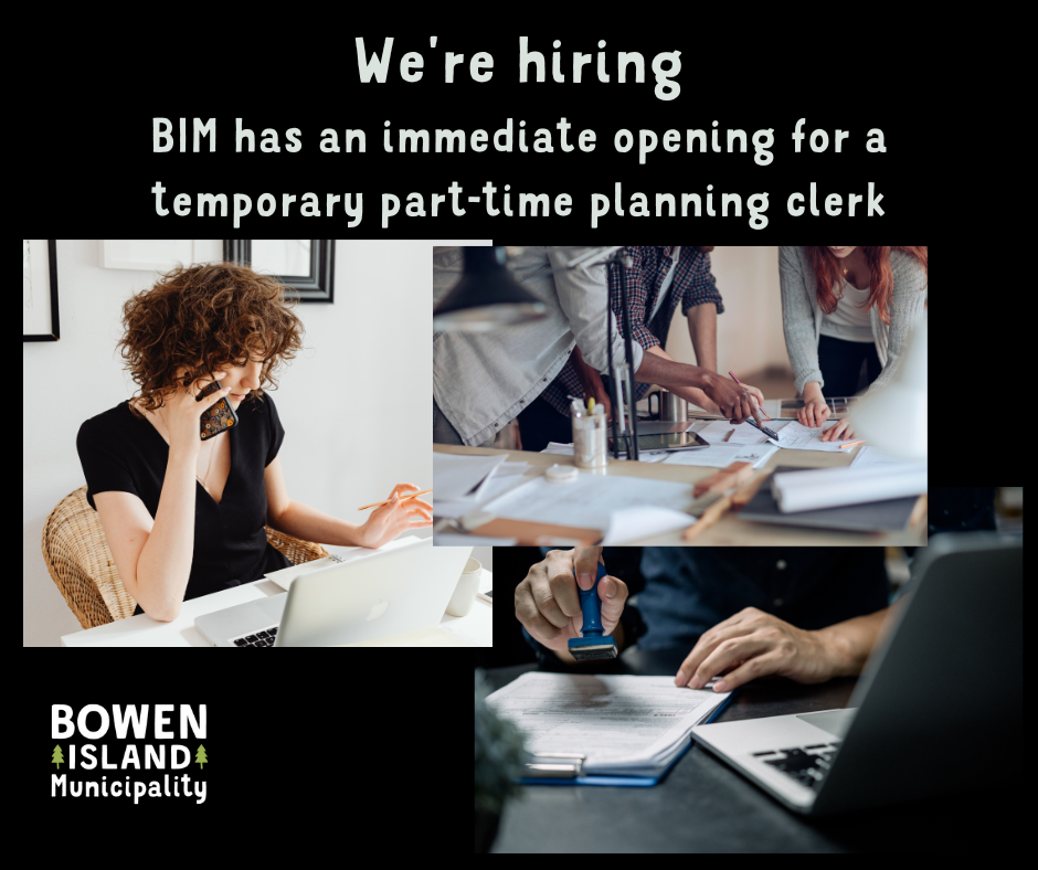 We're Hiring Bim Has An Immediate Opening For A Temporary Part Time Planning Clerk