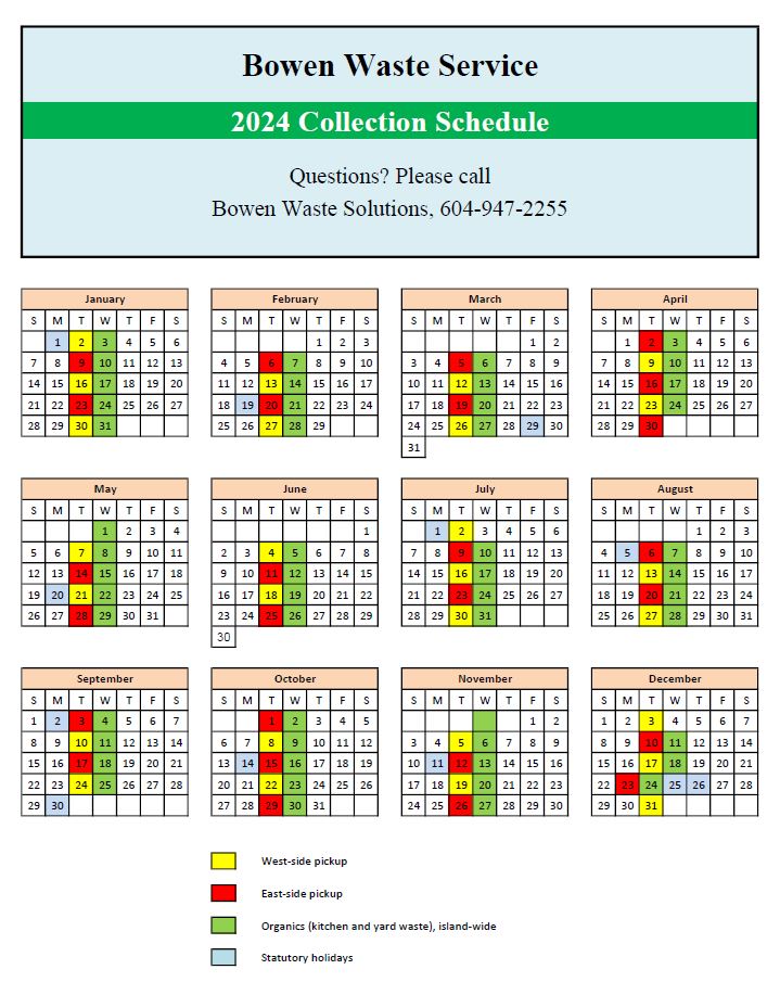 Schedule - Bowen Island Municipality